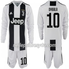 Fotbalový Dres Juventus Paulo Dybala 10 Dětské Domácí 2018/19 Dlouhý Rukáv